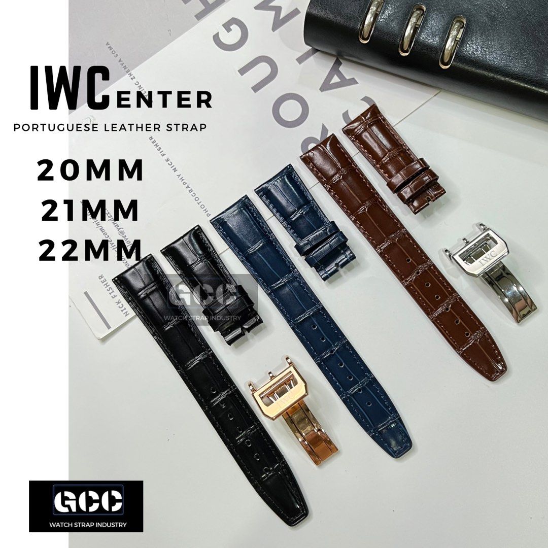 Iwc leather strap deployment buckle shop