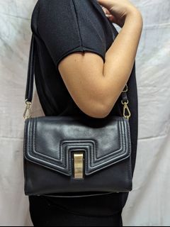 Joy Grayson black clutch/ shoulder bag