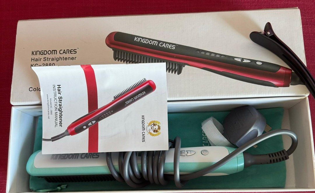 Kingdom cares hair straightener discount