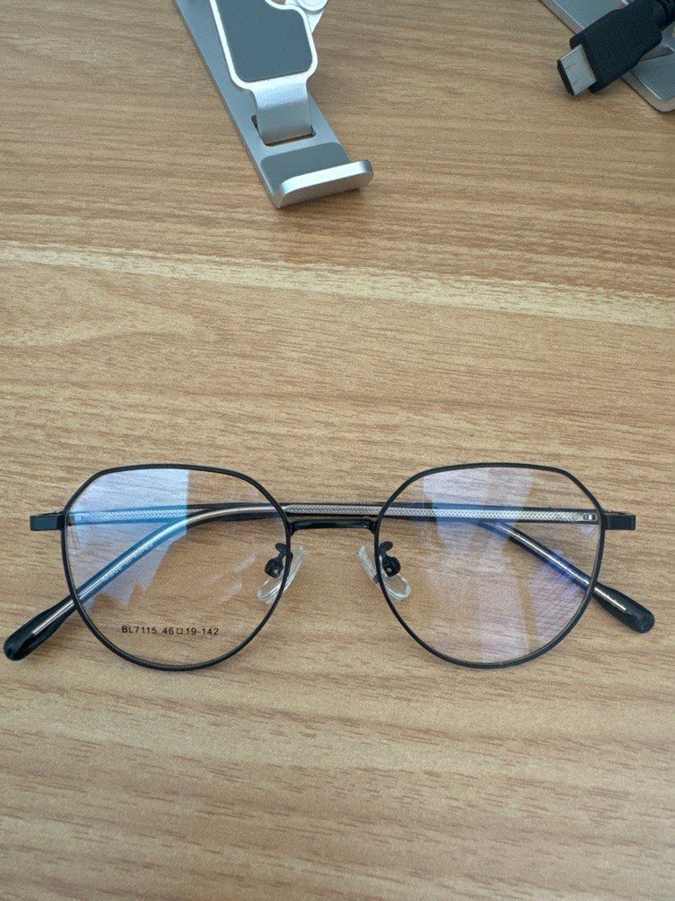 korea glasses small black frame, Women's Fashion, Watches