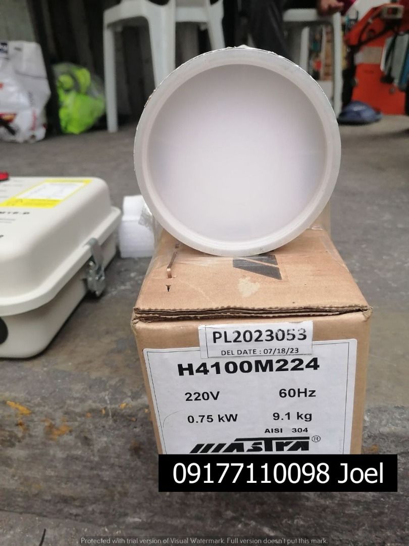 MASTRA SUBMERSIBLE PUMP DEEP WELL PUMP (Category: Construction Tools & Equipment) located in Manila. Submitted by joeyroque09 (Listing ID 1307124047, Image 2). Description: Mastra Submersible deep well pump Specs: 1hp, single phase .