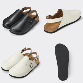 Men's Leather Clog Sandals - GU by Uniqlo [ Pre-order from Japan ]
