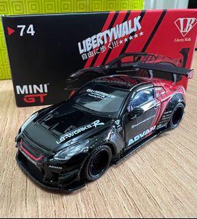 全新 絕版 包膠未拆 1/64 MiniGT Mini GT #3 LB Works Nissan GTR Matte Grey, 興趣及遊戲 ...