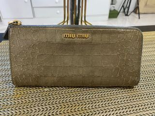 MIU MIU Croc Long wallet