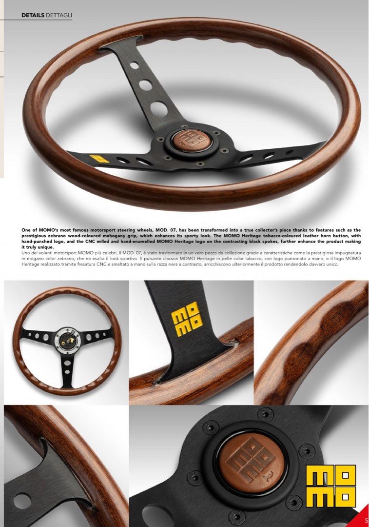 momo INDY ヘリテージライン マホガニーウッド 35Φ MOMO インディー