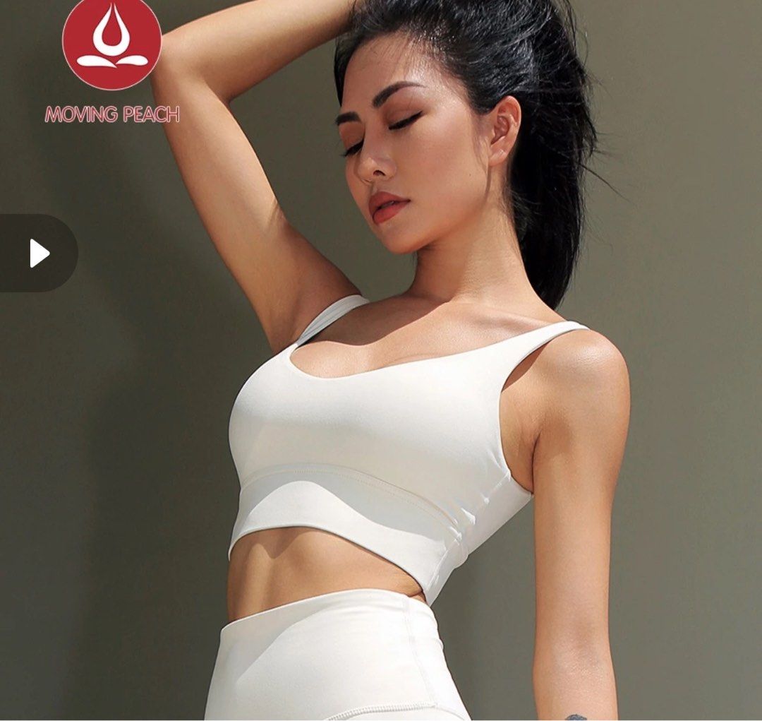 Moving Peach Sports Bra (Category: Activewear) located in Quezon City. Submitted by zerinap (Listing ID 1307127825, Image 2). Description: Ivory color Bought the wrong size.