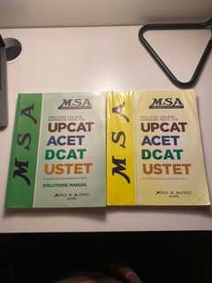 MSA CET Reviewer with Answer Keys | UPCAT, ACET, DCAT, USTET, PUPCET