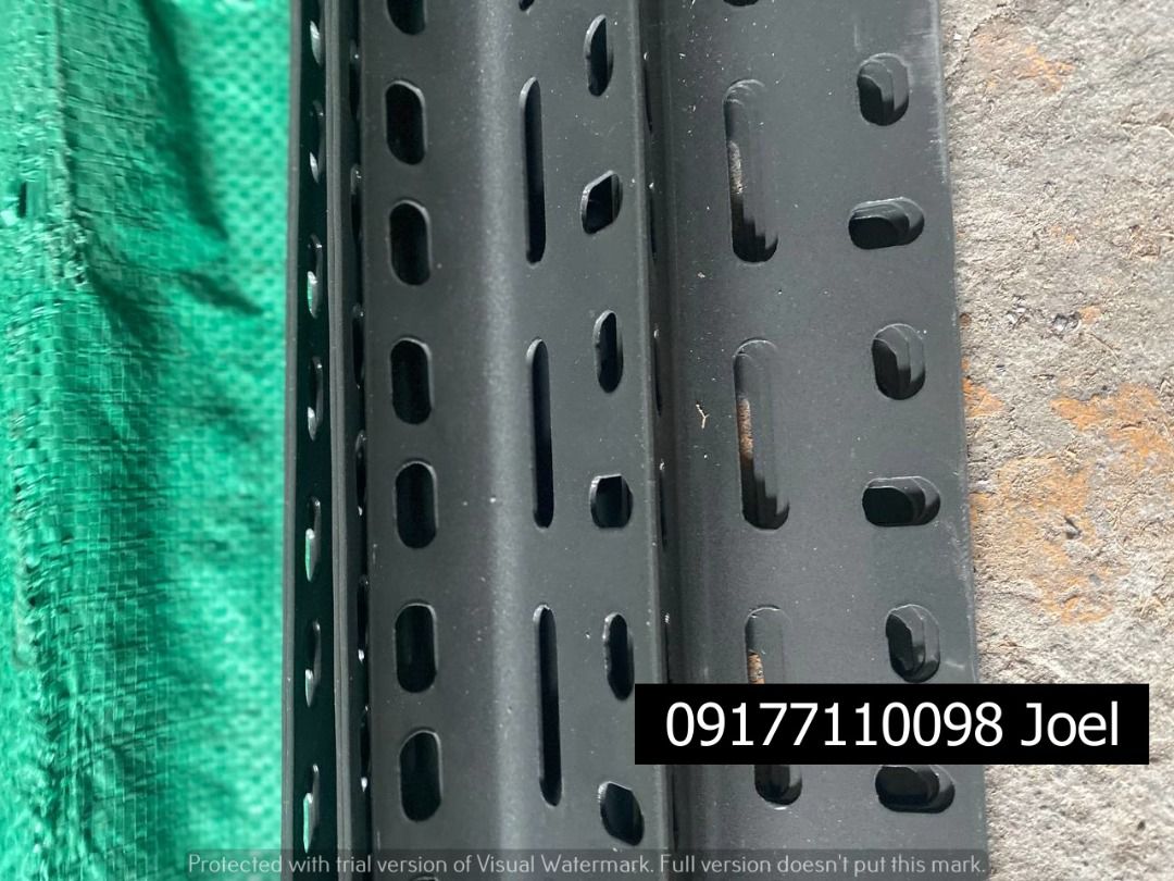 NEW SLOTTED ANGLE BAR (Category: Construction & Building Materials) located in Manila. Submitted by joeyroque09 (Listing ID 1307139165, Image 1). Description: NEW SLOTTED ANGLE BAR Specs: 1” x 2” x 2mm kapal x 10ft Price: 220/pc.