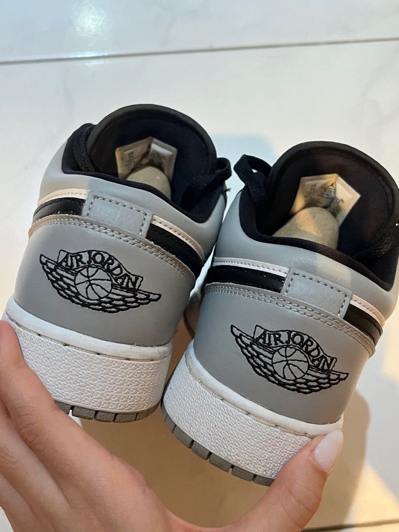 nike air jordan1 low gs light smoke grey