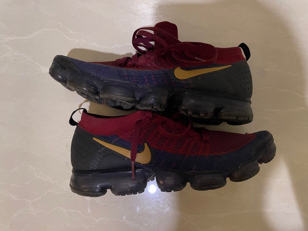 Nike Vapormax 2 Flyknit Burgundy Navy Men s Fashion Footwear Sneakers on Carousell
