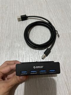 Orico 4-Port USB Hub, Desktop Clip-Type Hub