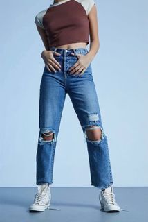 Original PACSUN Boyfriend Ripped Distressed Tattered Denim Jeans Pants Urban Outfitters