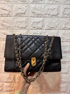 Original Quilted Lovcat Chain Strap Black Shoulder/Sling/Crossbody Bag