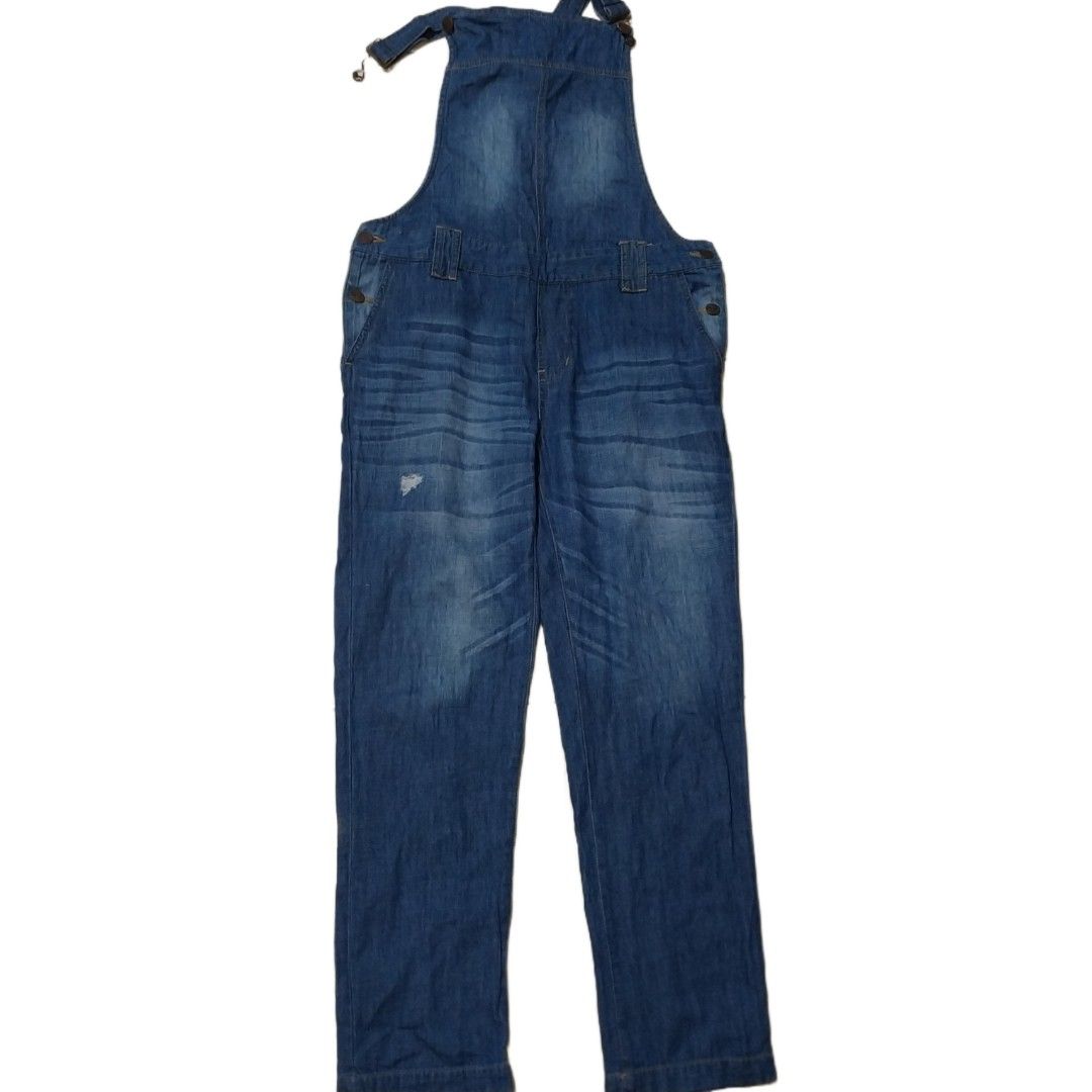 Preloved Dust Jeans Jumpsuit Overall bajukodok Celana Fesyen Wanita Pakaian Wanita Jumpsuits di Carousell