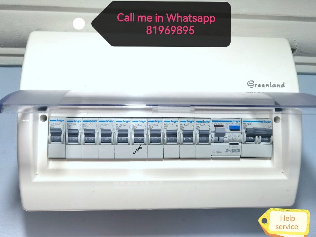 RCCB HDB circuit breaker box. Selling & Replacement electrical DB box ...