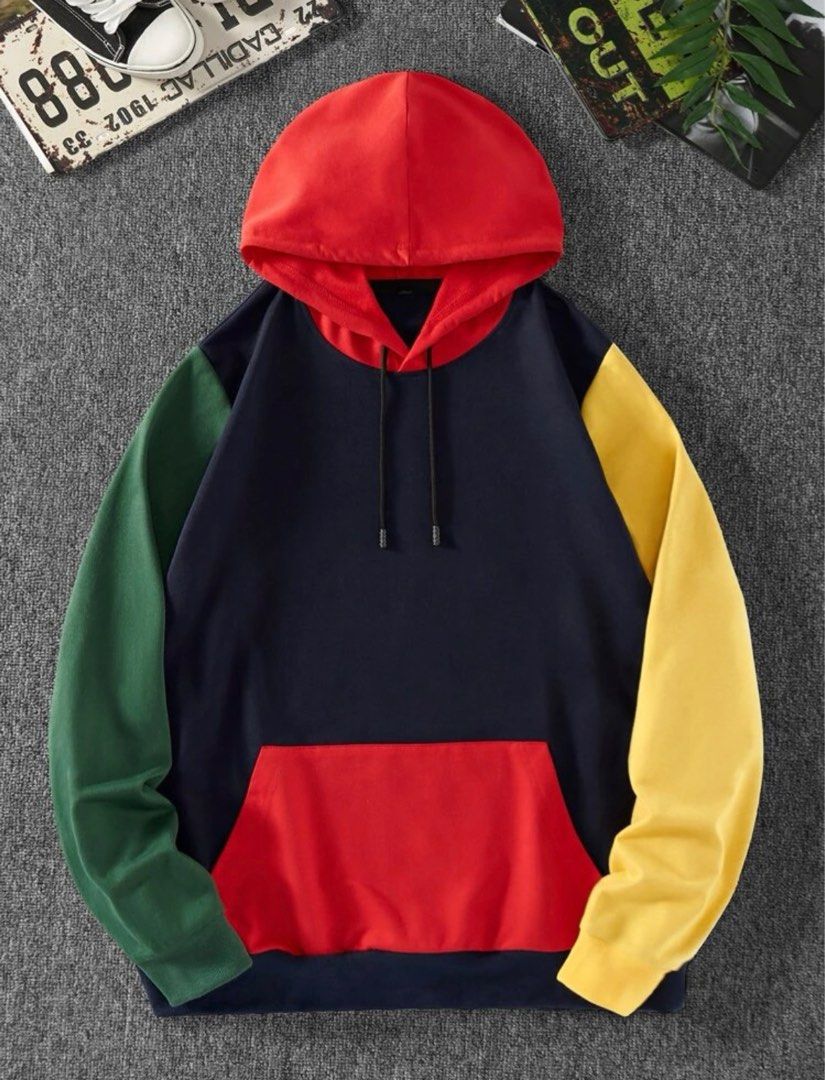 Green yellow red hoodie discount