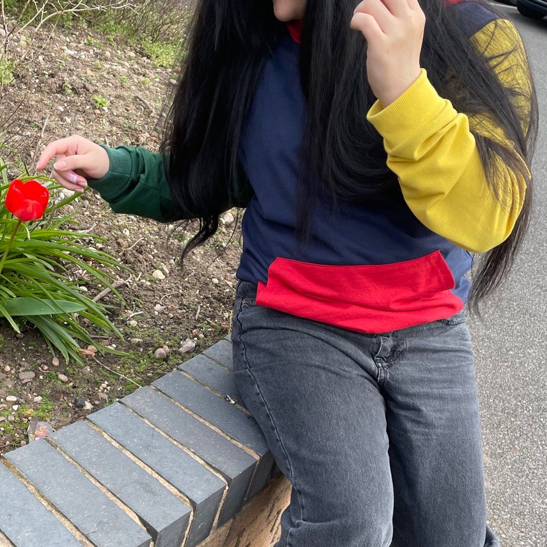Red blue green yellow hoodie hot sale