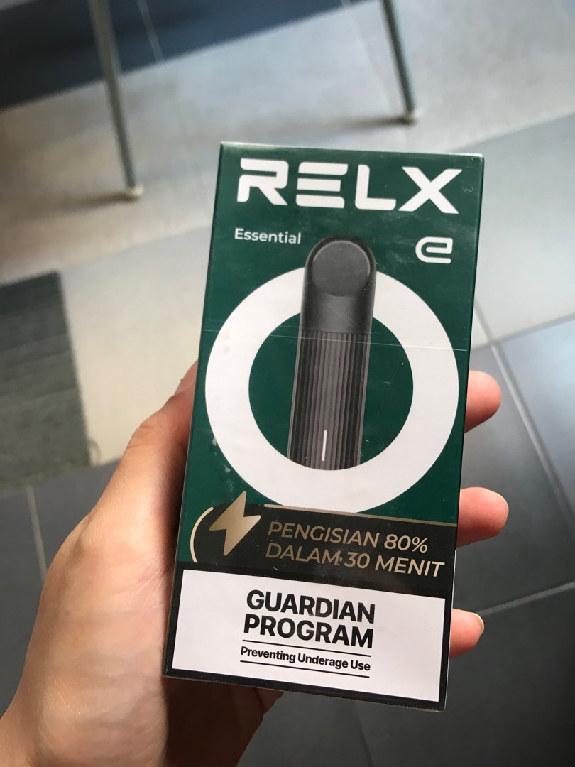 Relx Pod Essential Device Black, Elektronik, Lainnya di Carousell