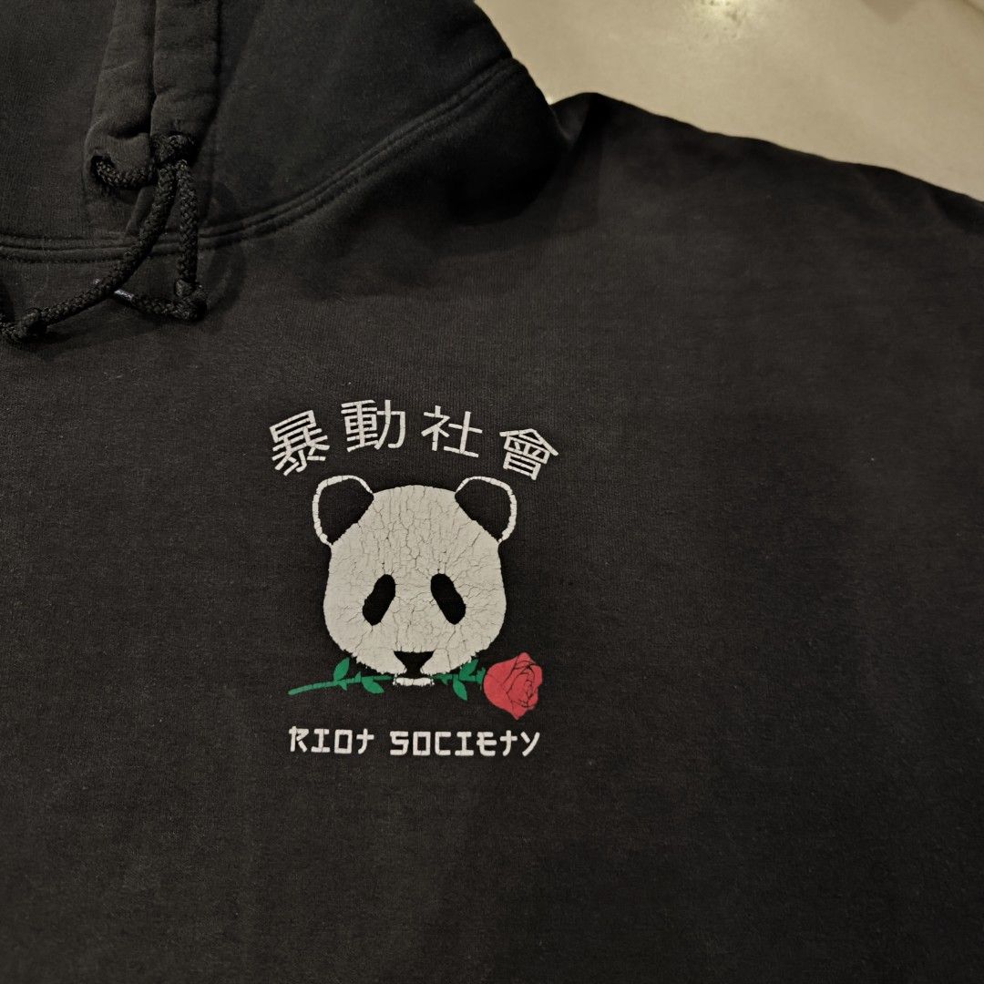 Riot society Panda Hoodie Men s Fashion Coats Jackets and Outerwear on Carousell