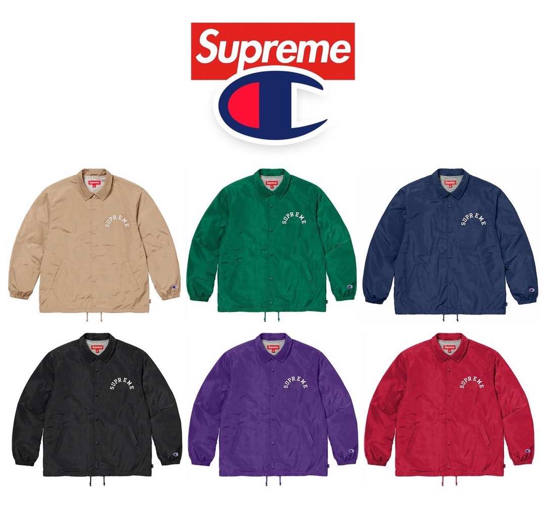 Supreme Champion Coach Jacket Men s Fashion Tops Sets Tshirts Polo Shirts on Carousell