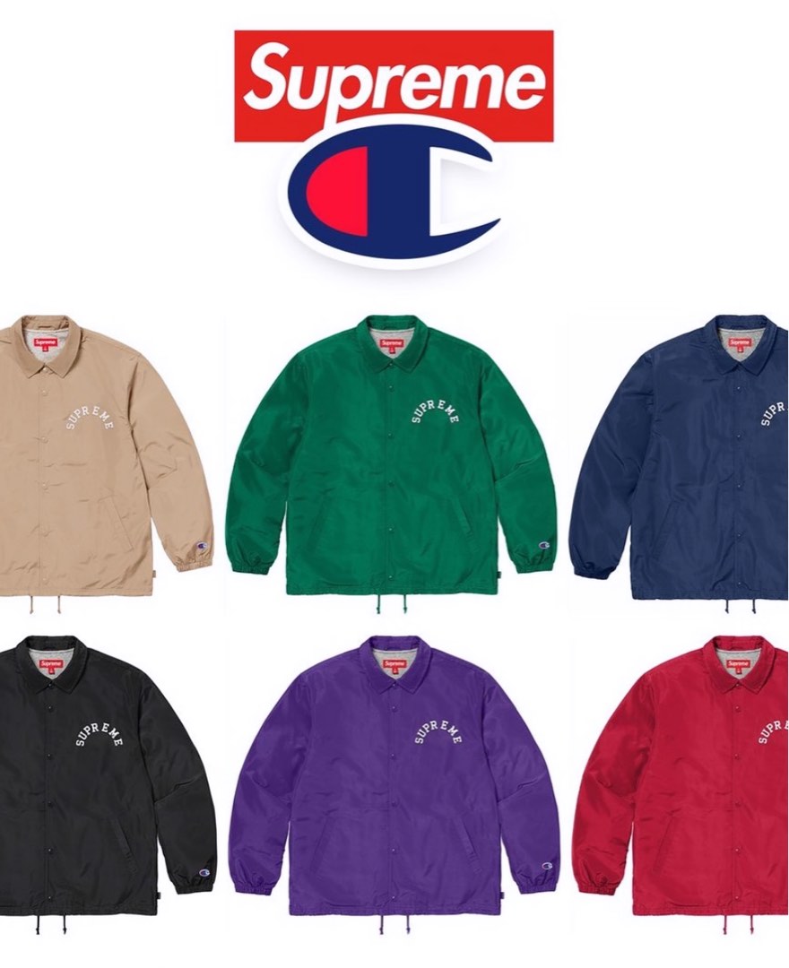 Supreme x Champion Coach Jacket and Shorts