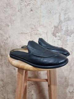 "The Row" - Canal Leather Mules Sandals -