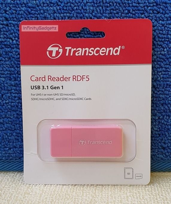 Transcend RDF5 USB 3.1 Gen 1 High Speed Card Reader SD and Micro SD Reader (Category: Memory & SD Cards) located in Manila. Submitted by infinitygadgetzph (Listing ID 1307144486, Image 3). Description: -Authentic -Authorized Dealer of Transcend -Sealed and Brand New -With 3 Months replacement warranty (Must keep the complete box/carton for warranty claim) SPECIFICATIONS & FEATURES: Engineered to deliver fast data transfer speeds, the RDF5 card re