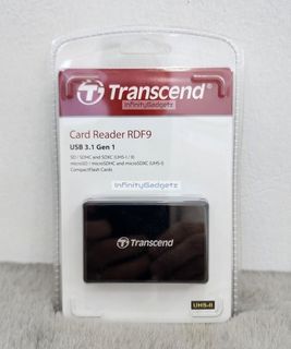 Transcend RDF9 USB 3.1 Gen 1 260MB/s High Speed Card Reader SD CF and Micro SD Reader TS-RDF9K2