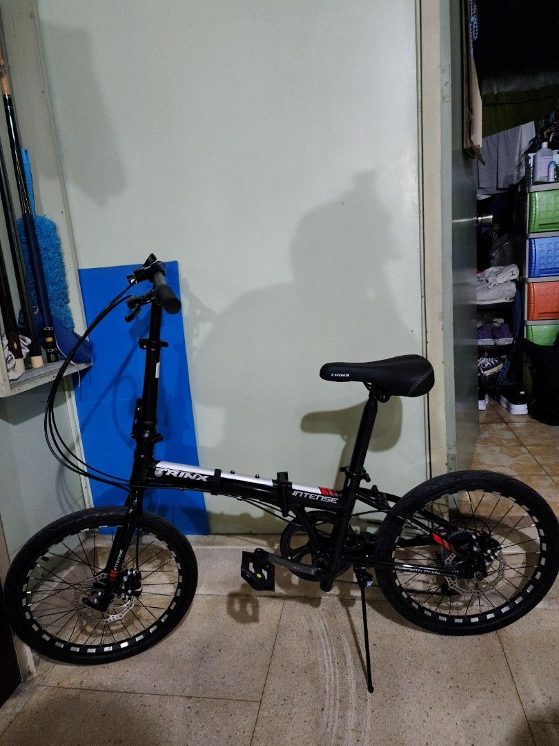 Trinx Intense Folding Bike (Category: Bicycles) located in Pasig City. Submitted by loveanca (Listing ID 1307130038, Image 2). Description: used once when I tried going back to biking but eventually tinamad and got busy so di nagagamit..