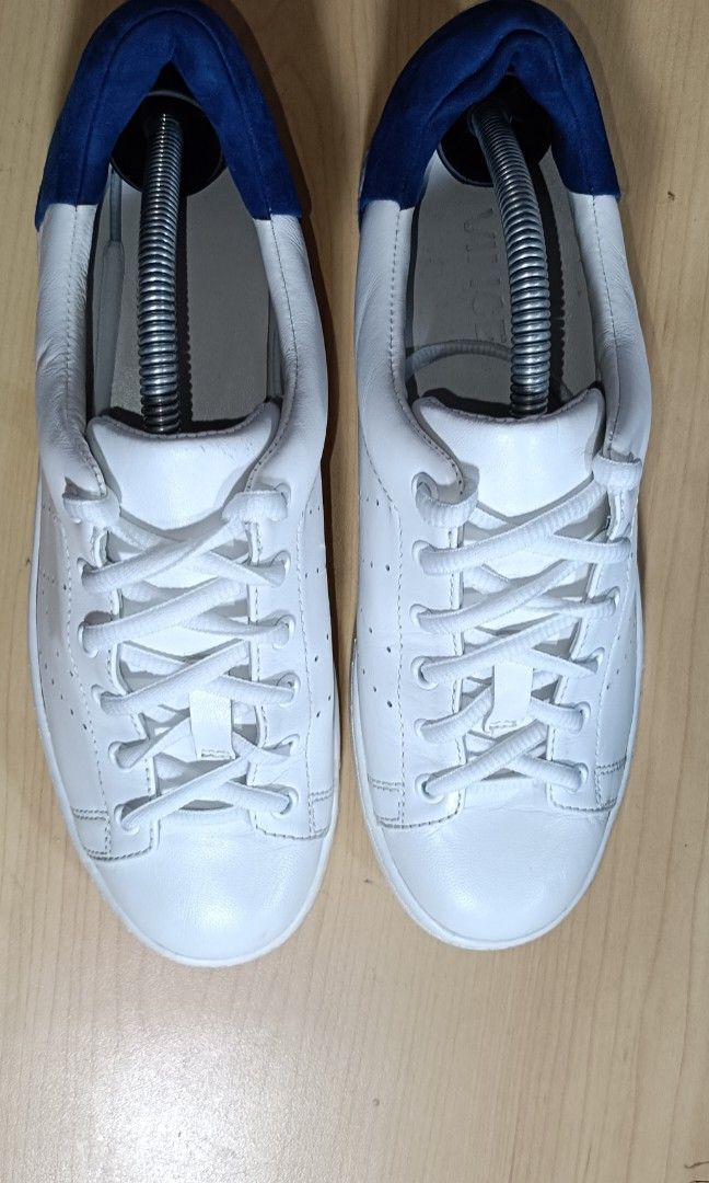 Vince Varin White Leather Cobalt Suede Low Sneakers Women s Fashion Footwear Sneakers on Carousell
