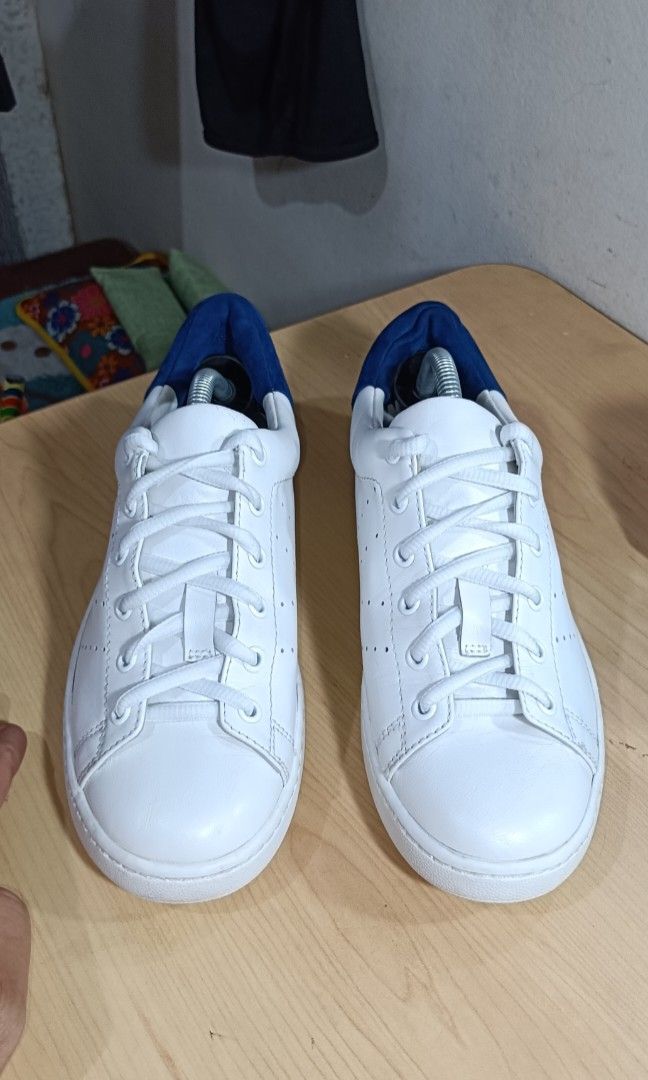 Vince Varin White Leather Cobalt Suede Low Sneakers Women s Fashion Footwear Sneakers on Carousell