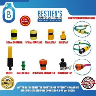 WATER HOSE CONNECTOR ADAPTER FOR AUTOMATIC WASHING MACHINE, GARDEN HOSE CONNECTOR, 1-PC per ORDER