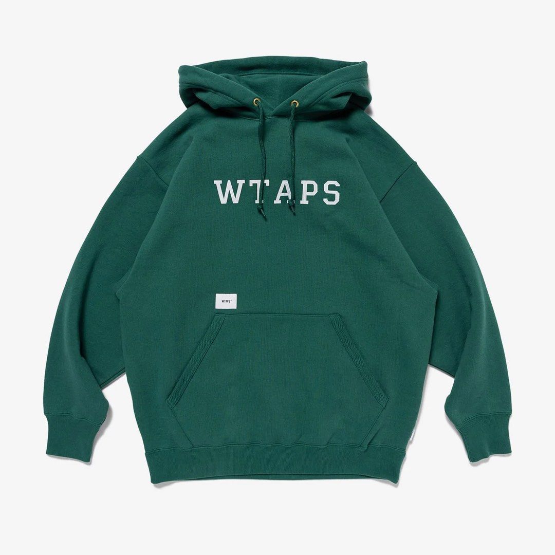 WTAPS 24SS SIGN / HOODY / COTTON. TSSC - GREEN Size S (Brand New 