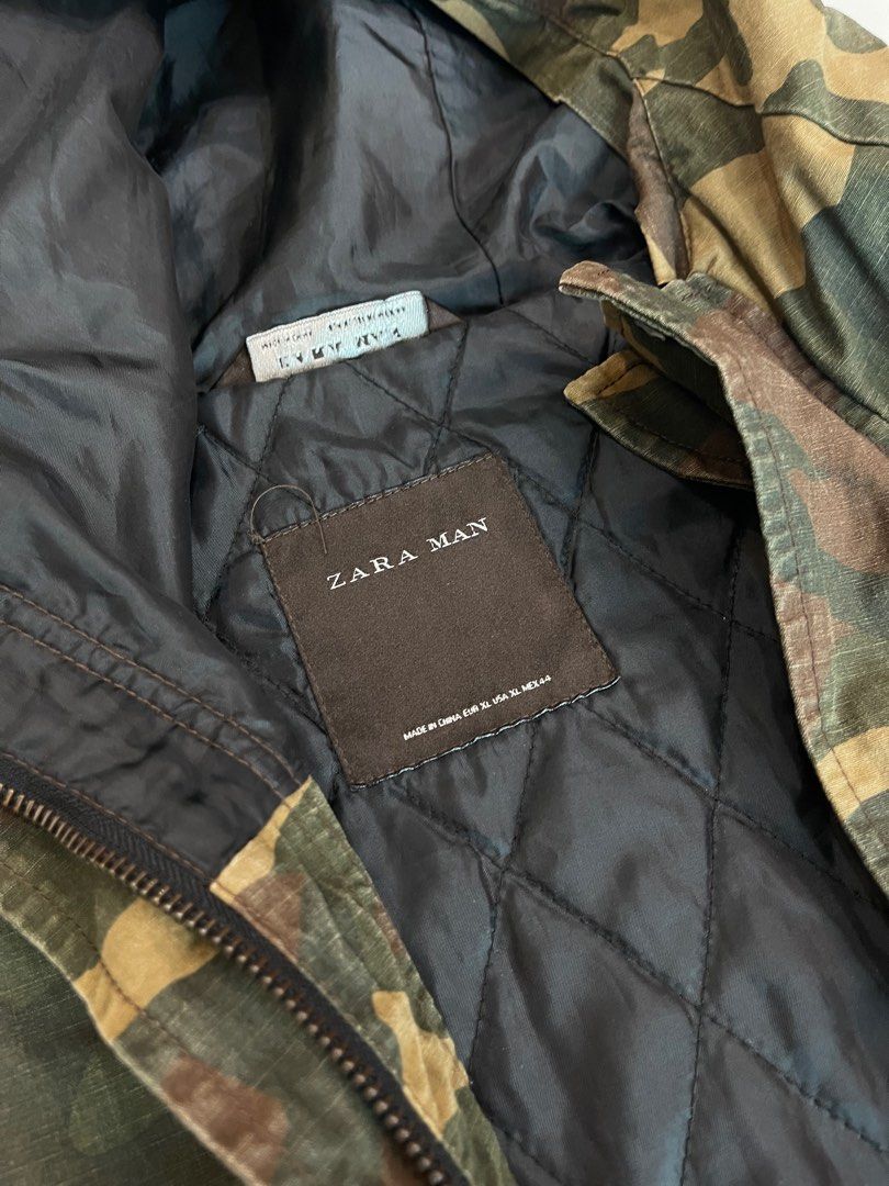 Zara mens camo jacket cheap