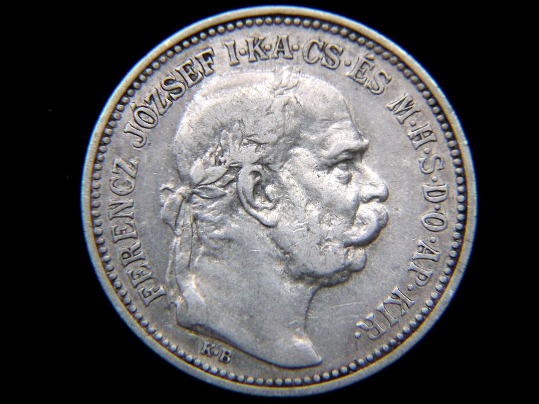 奧匈帝國匈牙利銀幣-1912年奧匈帝國匈牙利(Austro-Hungarian Empire - Hungary)皇冠麥穗飾紋壹克郎(Silver  Korona)銀幣(奧皇法蘭士約瑟像Emperor Franz Josef I), 傢俬＆家居, 家居裝飾, 相架畫作-
