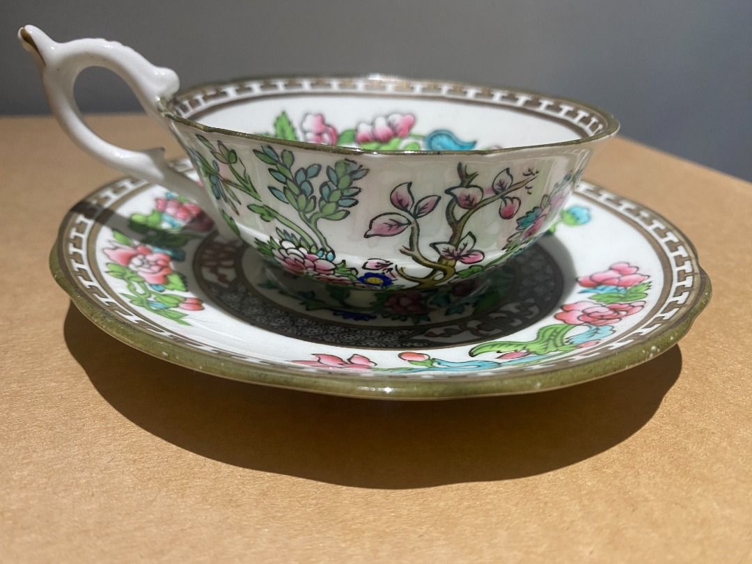 [20] COALPORT ENGLAND INDIAN TREE vintage teacup and saucer, Furniture ...