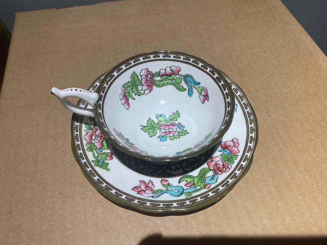 [20] COALPORT ENGLAND INDIAN TREE vintage teacup and saucer, Furniture ...