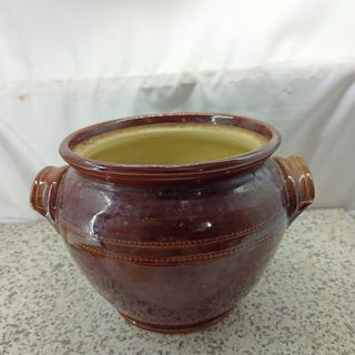 AK43 Vintage 1970s MOIRA Stoneware "8 inches" Pottery Lidded Crock Pot from UK for 450