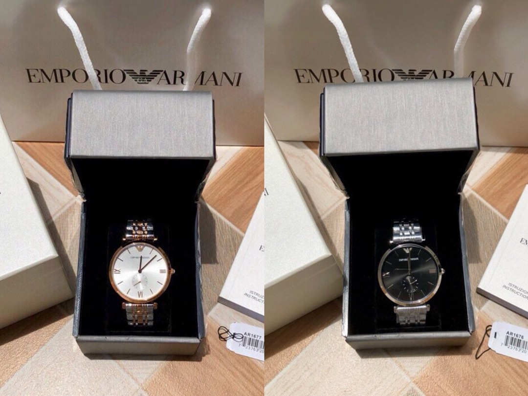 Ar1677 Armani steel watch 40mm men s business casual accessories