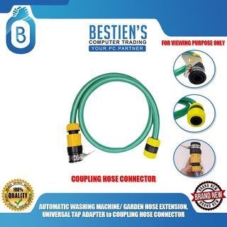 AUTOMATIC WASHING MACHINE/ GARDEN HOSE EXTENSION, UNIVERSAL TAP ADAPTER to COUPLING HOSE CONNECTOR