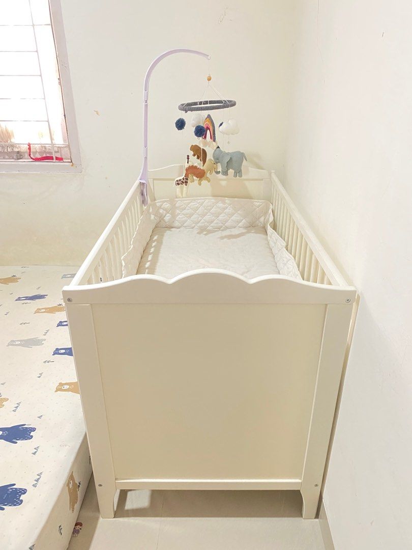 baby crib ikea hensvik, Bayi Anak, Ranjang Bayi di Carousell