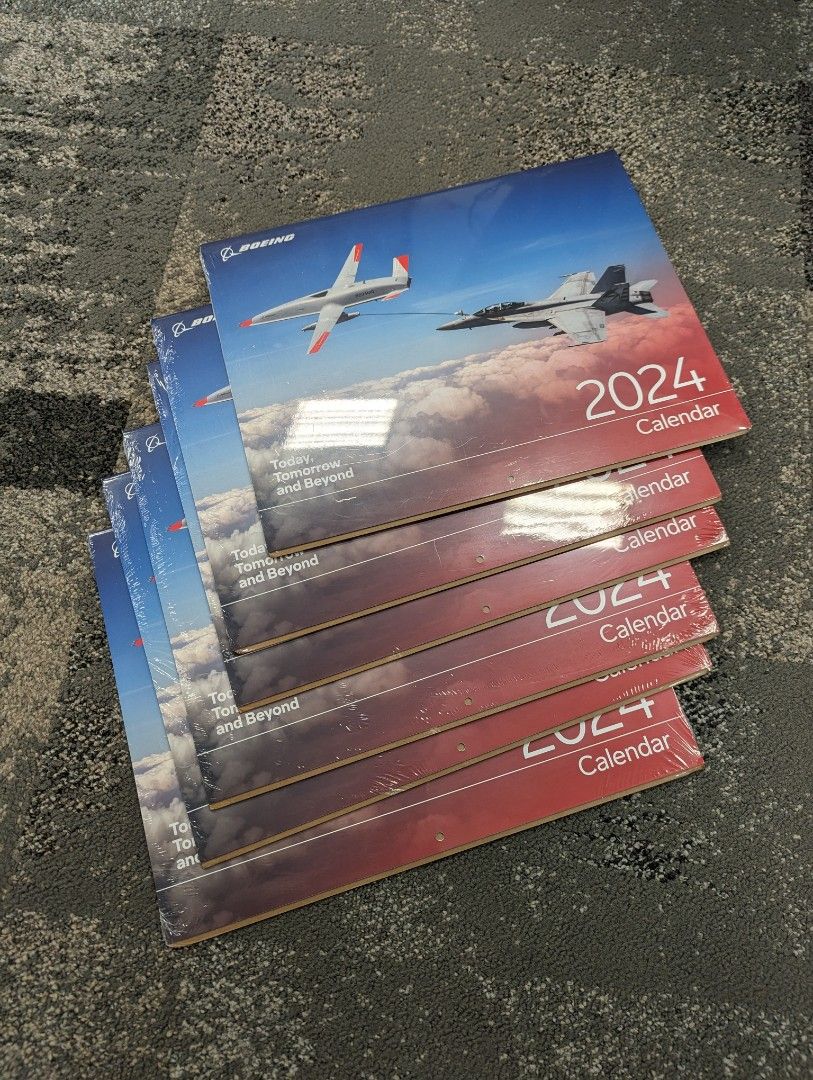 Boeing 2024 calendar, Hobbies & Toys, Stationery & Craft, Stationery