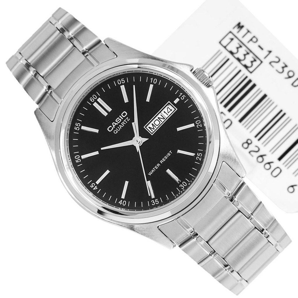 Casio MTP 1239D 1ADF Analog Stainless Steel Strap Watch For Men Men s Fashion Watches Accessories Watches on Carousell