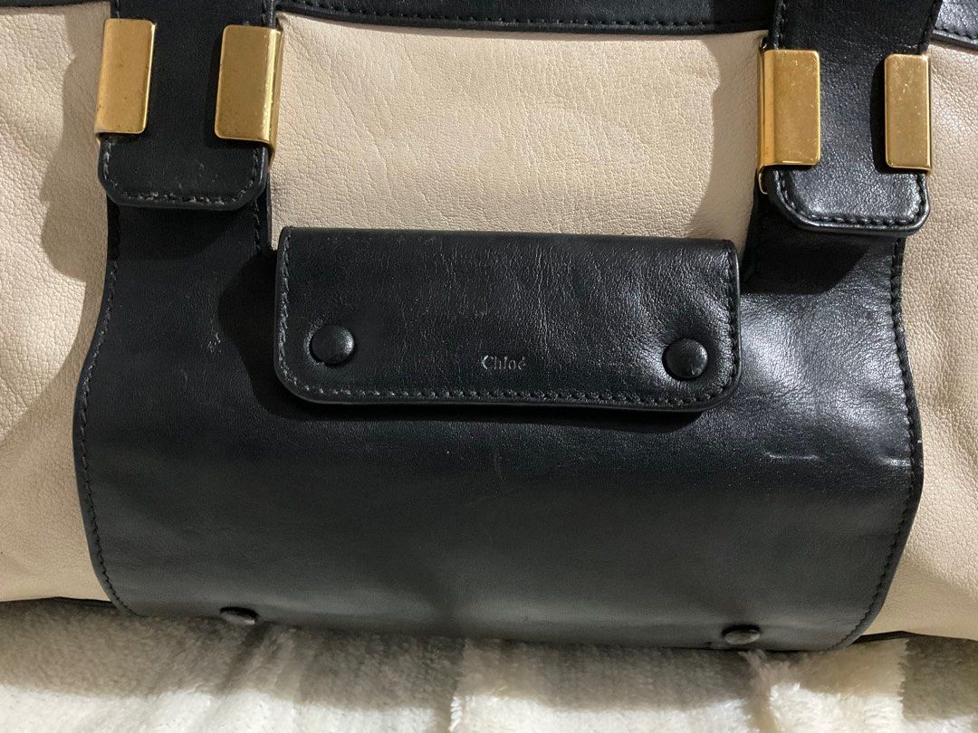Chloe bag (Category: Luxury Bags & Wallets) located in Caloocan City. Submitted by siftedthriftedph (Listing ID 1307248331, Image 2). Description: Original Chloé Alice bag Large (L45 cm x H20 cm x D12 cm) Signs of use sa corners ( may open pipe 2 corners) Ganda ng leather missing strap.