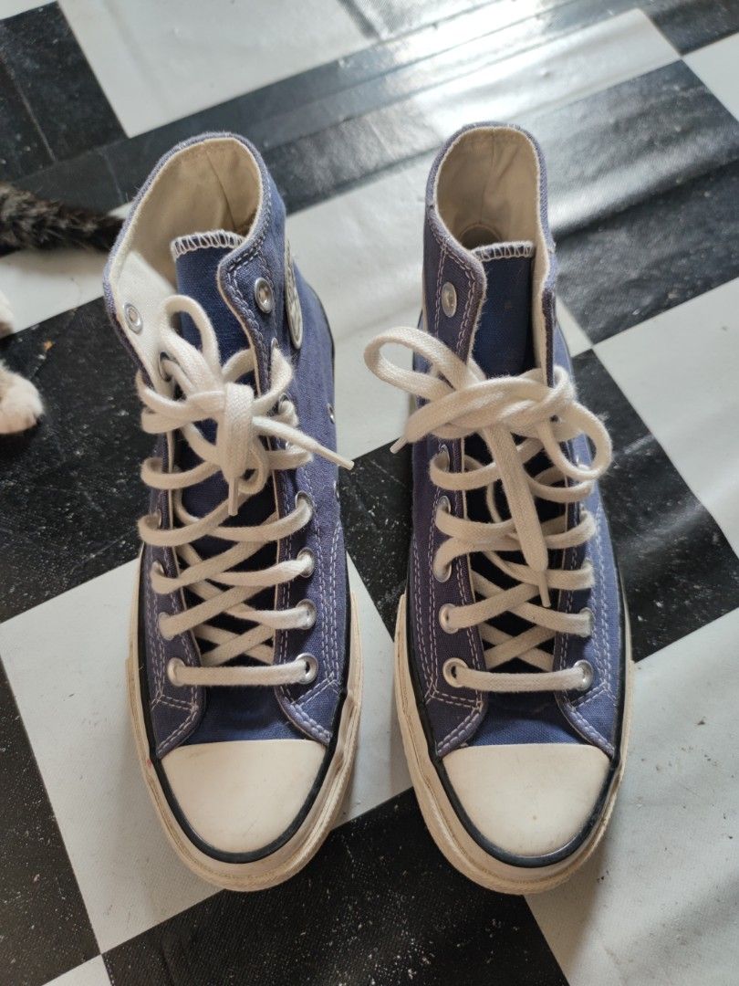 Denim blue converse clearance