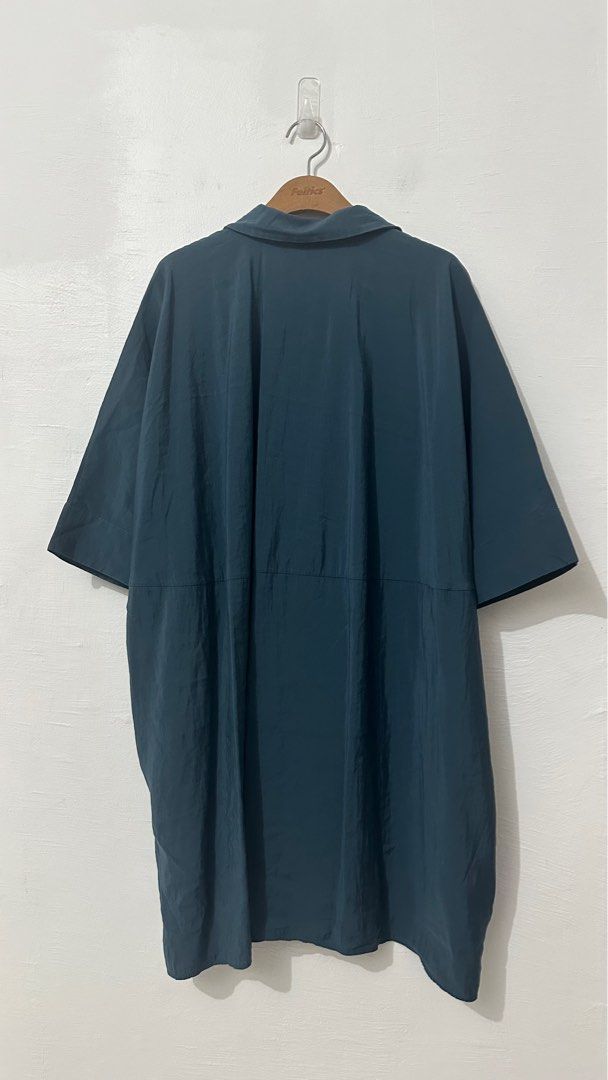 Cos draped boxy shirt dress deals