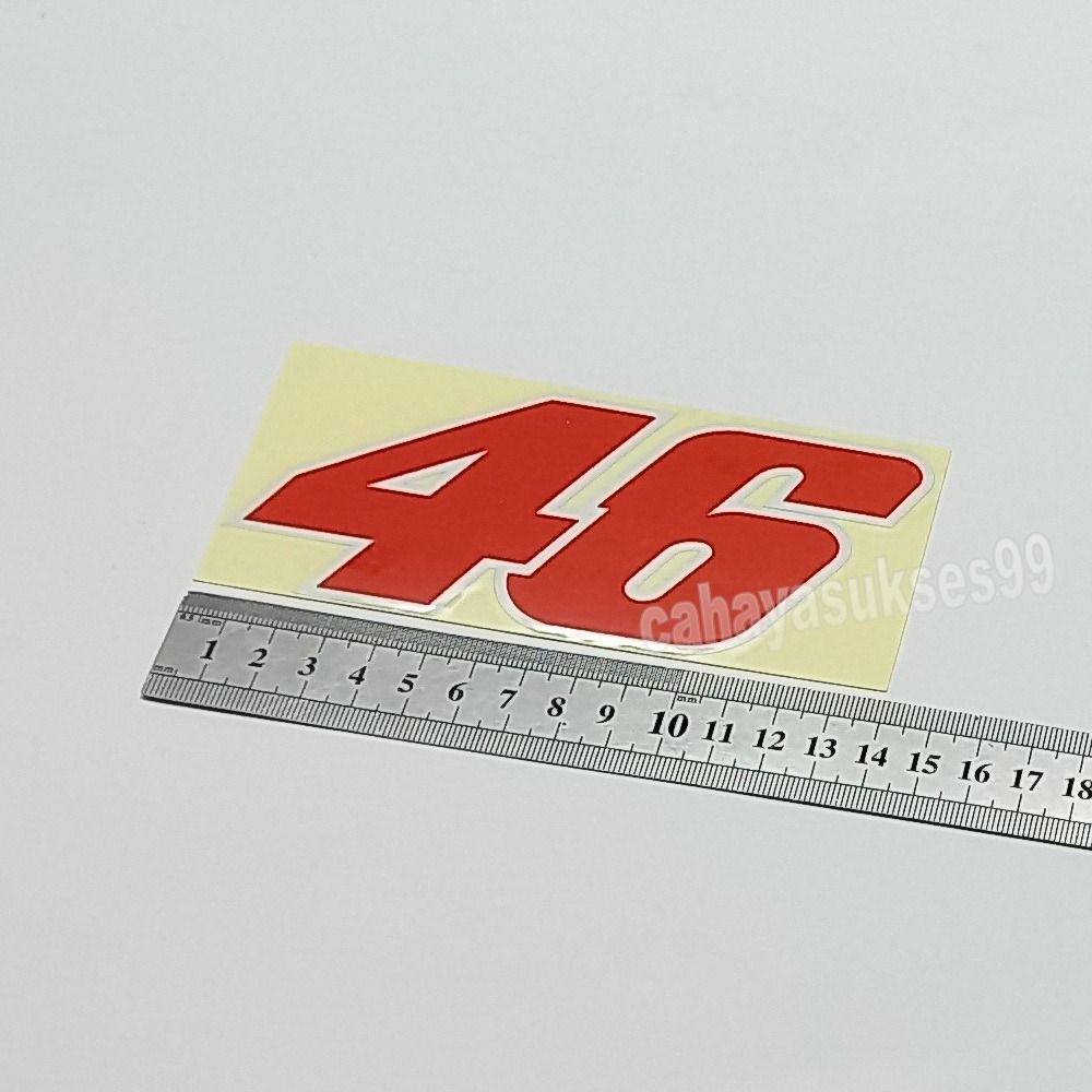 Cutting Sticker Nomor 46 Stiker Tangki Motor Sticker Box Motor ...