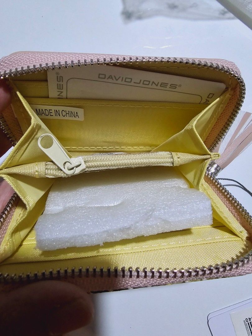 David Jones Paris wallet (Category: Wallets & Card holders) located in Quezon City. Submitted by bethbd88 (Listing ID 1307364729, Image 3). Description: Decluttering my preloved and some new personal stuff (kids and adults). Please manage expectations on the preloved items. MOP: BDO, BPI or Gcash Sf shouldered by buyer. Maximum of 2 days reservation. Buyer to shoulder cost for delivery. I can book using your preferred courier..