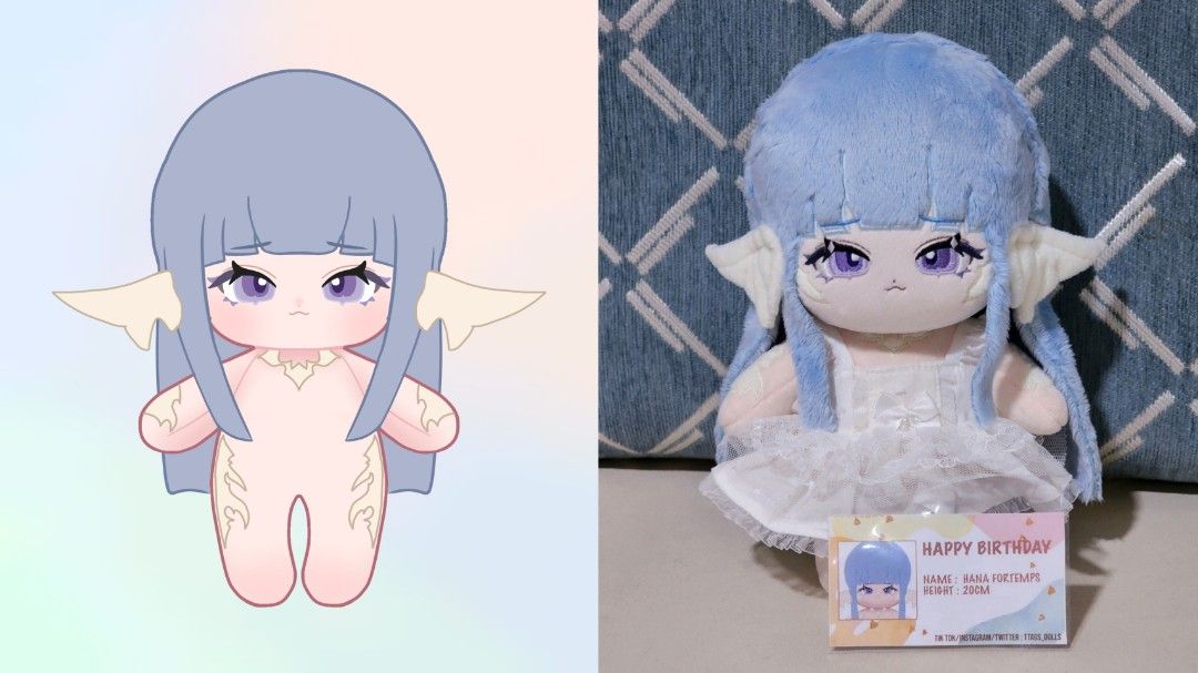 Digital Art Commission - 20cm Doll Style (Category: Figurines & Statues) located in Paranaque City. Submitted by owlle (Listing ID 1302857476, Image 2). Description: ⟢ design includes the front and the back! ⟢ digital art ONLY! I don't make the dolls themselves but I can recommend some manufacturers! ✅ personal & commercial use as long as I'm credited.