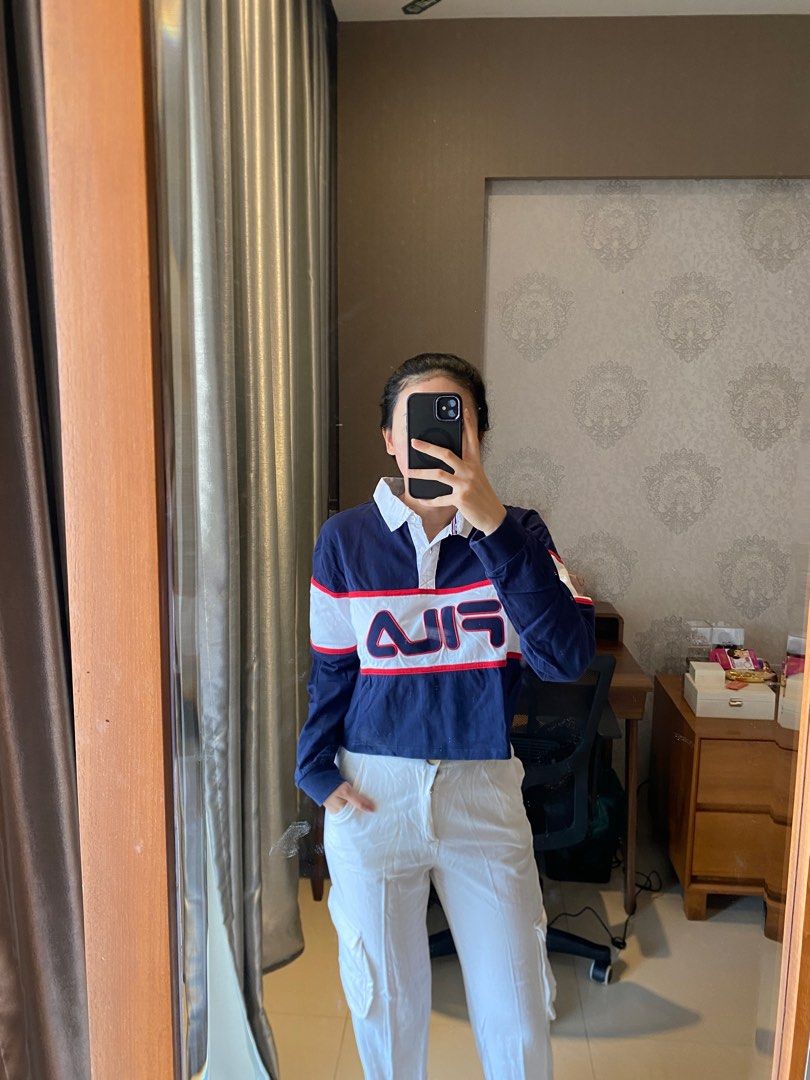 Fila crop sweater on sale